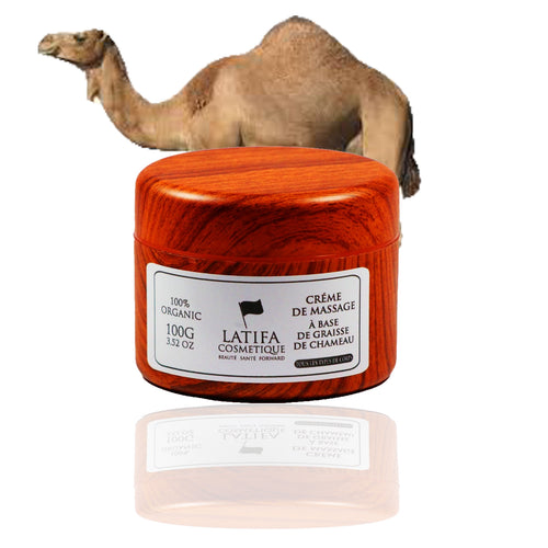 CRÈME DE MASSAGE BASE DE GRAISSE DE CHAMEAU